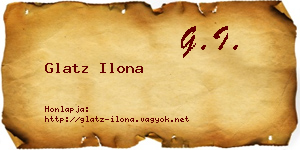 Glatz Ilona névjegykártya
